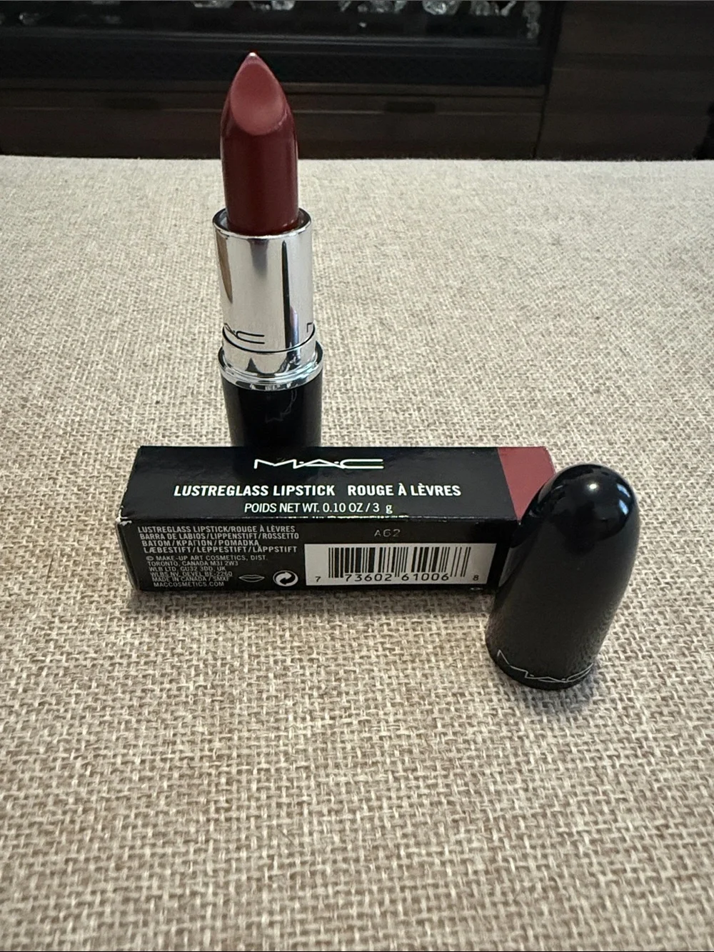 MAC Cosmetics Lustreglass Lipstick - 522 Spicy it Up! Brand New